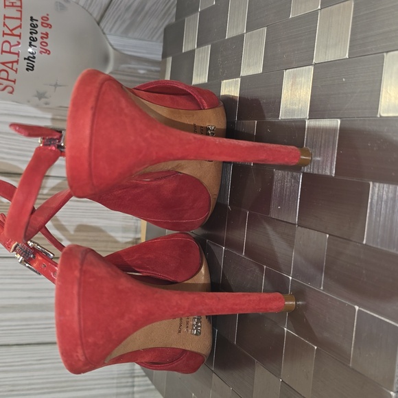 SCHULTZ MOLLYNA SCARLETT leather SLINGBACKS #79 - Picture 6 of 10